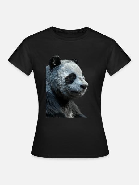 Panda - Frauen T-Shirt - Schwarz