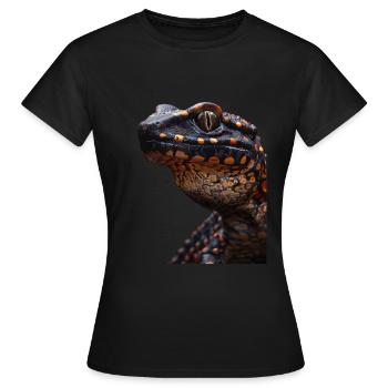 salamandre - T-shirt Femme - noir - Devant - AI Model Female 172 dark (172cm)
