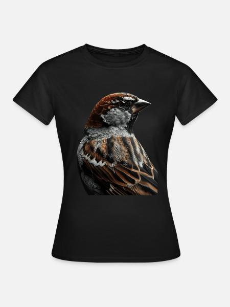 Spatz - Frauen T-Shirt - Schwarz