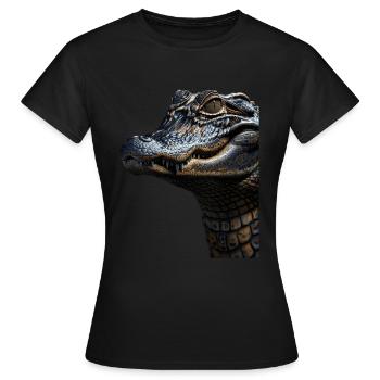 Alligator - T-shirt Femme - noir - Devant - AI Model Female 172 dark (172cm)