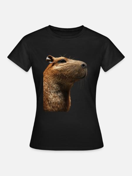 Wasserschwein - Frauen T-Shirt - Schwarz
