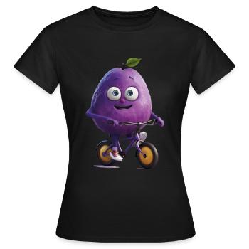 Plum Bike - Women's T-Shirt - black - Front - AI Model Female 172 dark (172cm)