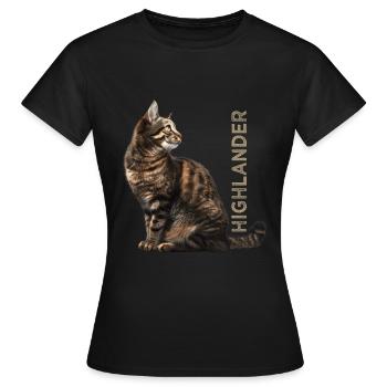 Highlander - T-shirt Femme - noir - Devant - AI Model Female 172 dark (172cm)