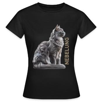 Novembre - T-shirt Femme - noir - Devant - AI Model Female 172 dark (172cm)