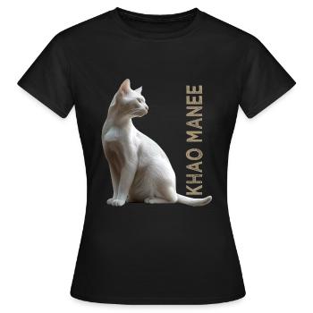 Khao manee - Women's T-Shirt - black - Front - AI Model Female 172 dark (172cm)