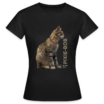 Bob Pixie - T-shirt Femme - noir - Devant - AI Model Female 172 dark (172cm)