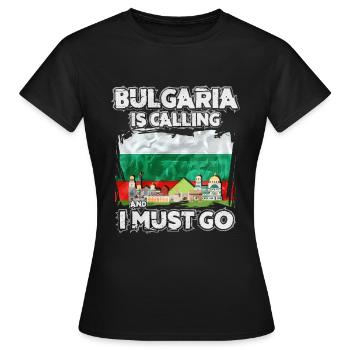 Bulgarien - Frauen T-Shirt - Schwarz - Vorne - AI Model Female 172 dark (172cm)