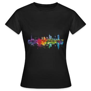 Ludwigshafen am Rhein - Frauen T-Shirt - Schwarz - Vorne - AI Model Female 172 dark (172cm)