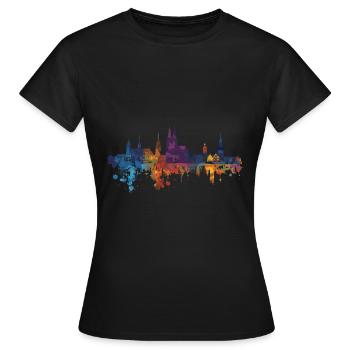 Mayence - T-shirt Femme - noir - Devant - AI Model Female 172 dark (172cm)