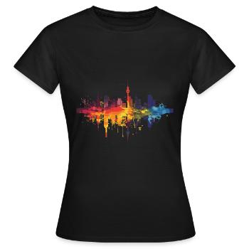 Mülheim an der Ruhr - Frauen T-Shirt - Schwarz - Vorne - AI Model Female 172 dark (172cm)
