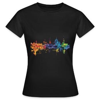 Potsdam - T-shirt Femme - noir - Devant - AI Model Female 172 dark (172cm)