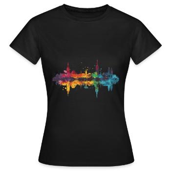 Rostock - T-shirt Femme - noir - Devant - AI Model Female 172 dark (172cm)