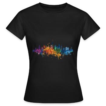 Palme - T-shirt Femme - noir - Devant - AI Model Female 172 dark (172cm)