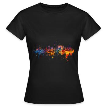 Ceintures - T-shirt Femme - noir - Devant - AI Model Female 172 dark (172cm)