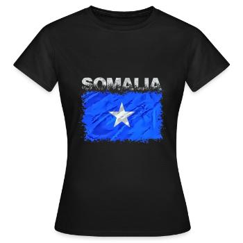 Somalia - Frauen T-Shirt - Schwarz - Vorne - AI Model Female 172 dark (172cm)