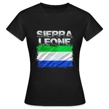 Sierra Leone - Women's T-Shirt - black - Front - AI Model Female 172 dark (172cm)