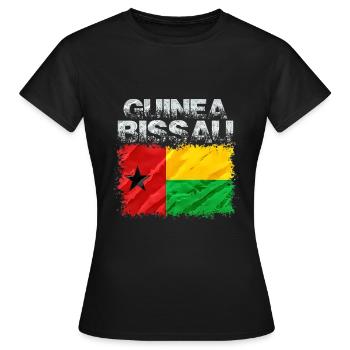 Guinée-Bissau - T-shirt Femme - noir - Devant - AI Model Female 172 dark (172cm)
