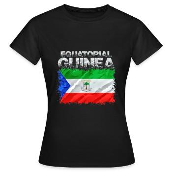 Guinée - T-shirt Femme - noir - Devant - AI Model Female 172 dark (172cm)