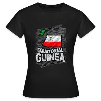 Guinée - T-shirt Femme - noir - Devant - AI Model Female 172 dark (172cm)