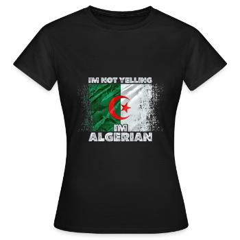 Algerien - Frauen T-Shirt - Schwarz - Vorne - AI Model Female 172 dark (172cm)