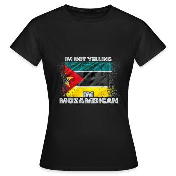 Mozambique - T-shirt Femme - noir - Devant - AI Model Female 172 dark (172cm)