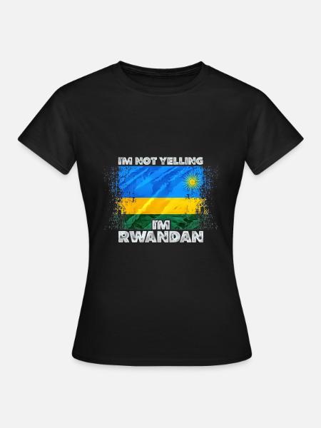 Ruanda - Frauen T-Shirt - Schwarz