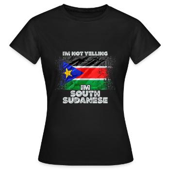 Sudan - Frauen T-Shirt - Schwarz - Vorne - AI Model Female 172 dark (172cm)