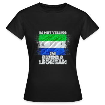 Sierra Leone - Women's T-Shirt - black - Front - AI Model Female 172 dark (172cm)