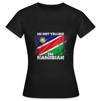 Namibie - T-shirt Femme - noir - Devant - AI Model Female 172 dark (172cm)