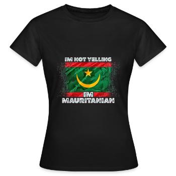 Mauritanie - T-shirt Femme - noir - Devant - AI Model Female 172 dark (172cm)