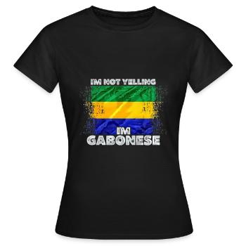 Gabon - Women's T-Shirt - black - Front - AI Model Female 172 dark (172cm)