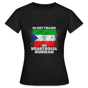 Guinée - T-shirt Femme - noir - Devant - AI Model Female 172 dark (172cm)