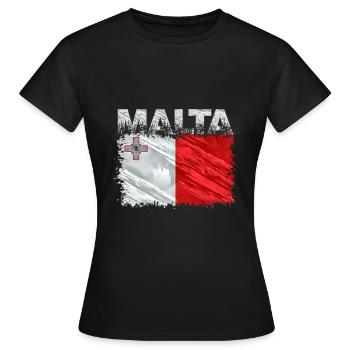 Malta - Frauen T-Shirt - Schwarz - Vorne - AI Model Female 172 dark (172cm)