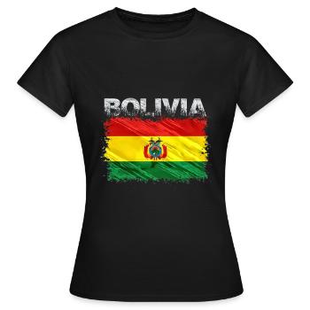 Bolivien - Frauen T-Shirt - Schwarz - Vorne - AI Model Female 172 dark (172cm)