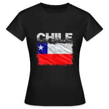 Chile - Frauen T-Shirt - Schwarz - Vorne - AI Model Female 172 dark (172cm)