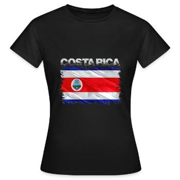 Costa Rica - Frauen T-Shirt - Schwarz - Vorne - AI Model Female 172 dark (172cm)