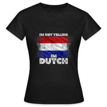 Netherlands - Women's T-Shirt - black - Front - AI Model Female 172 dark (172cm)