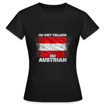 Autriche - T-shirt Femme - noir - Devant - AI Model Female 172 dark (172cm)