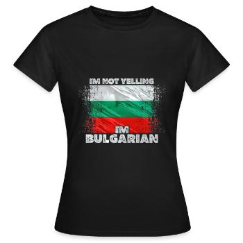 Bulgarie - T-shirt Femme - noir - Devant - AI Model Female 172 dark (172cm)