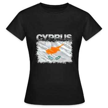 Zypern - Frauen T-Shirt - Schwarz - Vorne - AI Model Female 172 dark (172cm)