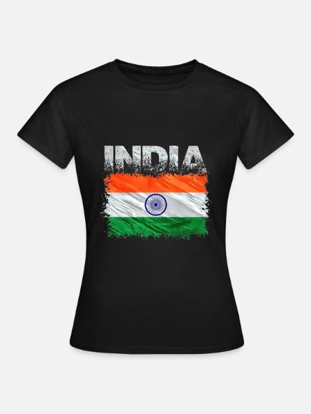 Indien - Frauen T-Shirt - Schwarz
