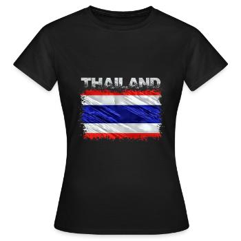 Thaïlande - T-shirt Femme - noir - Devant - AI Model Female 172 dark (172cm)