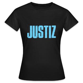 Justiz Justizia Gesetze Überprüfer - Frauen T-Shirt - Schwarz - Vorne - AI Model Female 172 dark (172cm)