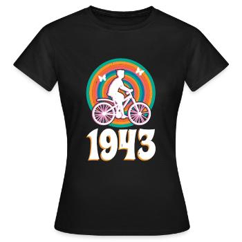1945 Hoffmann LSD Entdeckung - Frauen T-Shirt - Schwarz - Vorne - AI Model Female 172 dark (172cm)