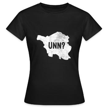 Sarre et Sarre Sarre drôle - T-shirt Femme - noir - Devant - AI Model Female 172 dark (172cm)