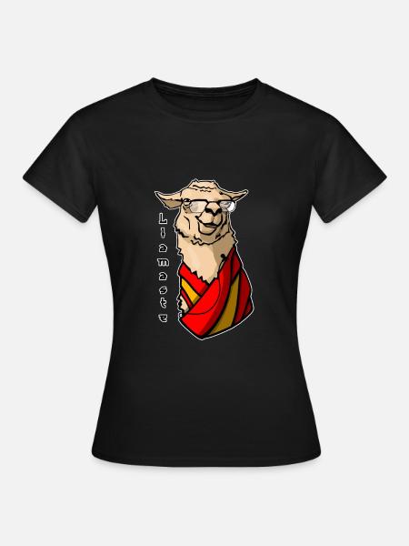Llamaste - dalai Lama - Frauen T-Shirt - Schwarz