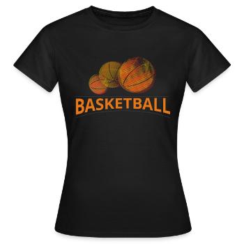 basket - Frauen T-Shirt - Schwarz - Vorne - AI Model Female 172 dark (172cm)