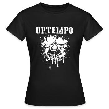 UPTEMPO (white design) - Women's T-Shirt - black - Front - AI Model Female 172 dark (172cm)
