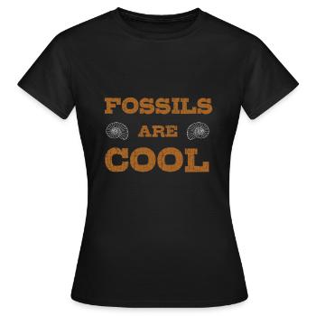 Les fossiles sont cool Fossils Collectors Fossil Fan - T-shirt Femme - noir - Devant - AI Model Female 172 dark (172cm)