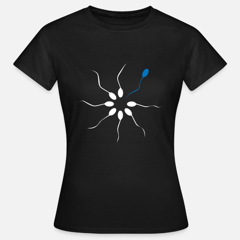 Soyez différent Soyez différent Sperme Sperme Spermling - T-shirt Femme - noir